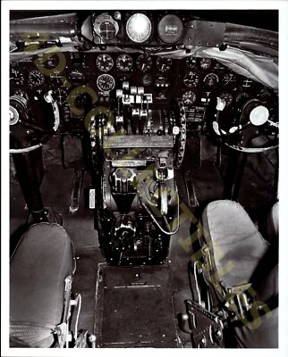 Vintage Air Force Photograph Lockheed EC-121D Constellation Cockpit 