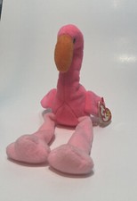 Ty Beanie Babies Pinky the Flamingo Plush Toy with PVC & Tag Errors