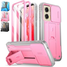 For Moto G Stylus 5G 2024 Case Built-in Screen Kickstand And Slide Camera Cover