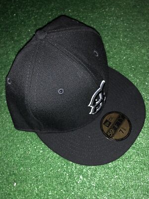 New Era 59Fifty Boston Red Sox Upside Down Logo BLACK WHITE HAT 7 