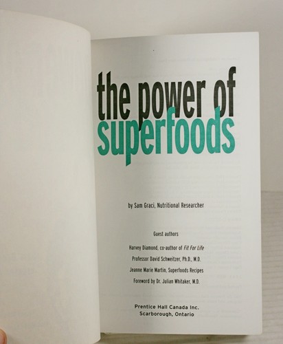 The Power of Superfoods Cookbook Paperback 2nd Edition Sam Graci Harvey Diamond - Picture 2 of 5