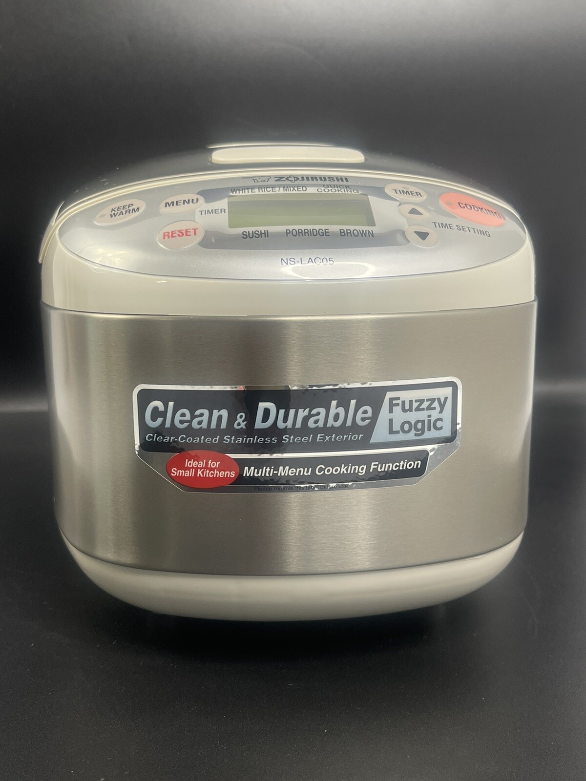 Zojirushi NSLAC05 Electric Rice Cooker & Warmer 3 Cup Stainless Steel