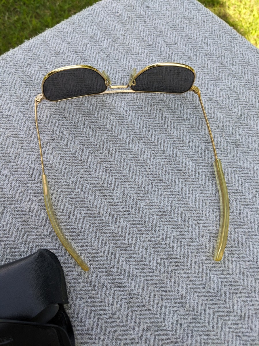 Vintage Command USA 23K Pilot Aviator Sunglasses With FG-58 Case