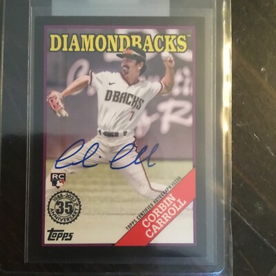 コービン・キャロル CORBINCARROLLオートカード RC topps Shop Topps Corbin Carroll Arizona Diamondbacks Autographed
