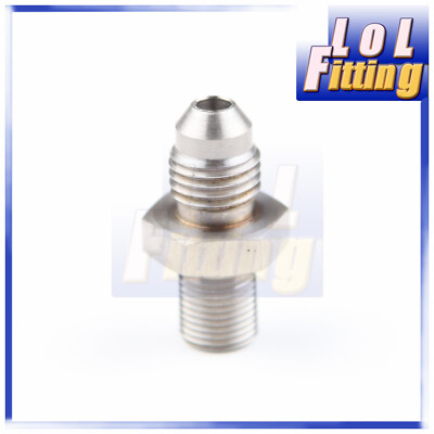 US SHIP Stainless Steel AN4 -4AN Male To 1/8'' BSP BSPP Straight Adapter Fitting