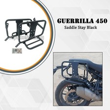 Adapté Pour Royal Enfield " Guérilla 450 " Selle Stay Panier Montage, Noir