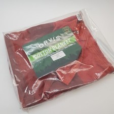 NOS ORVIS Adventure Ready Throw Blanket Mesa 44" x 72" 100% Cotton Made in USA