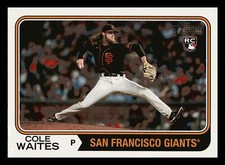 Cole Waites RC 2023 Topps Heritage #258 Rookie Giants Centered Mint
