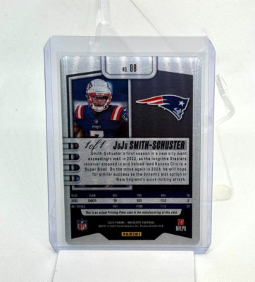 Printing Plate 1/1 - 2023 Panini Absolute Football - JuJu Smith-Schuster