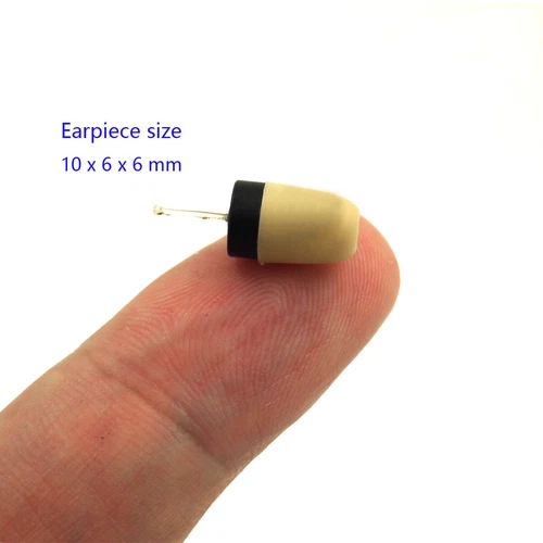 NEW Micro Invisible Earpiece Hidden Wireless covert Earphone With Neckloop - Picture 6 of 9