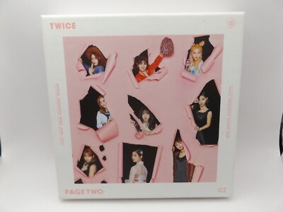 TWICE - PAGE TWO - 2nd ALBUM - GIRL KPOP CD ALBUM inc CARDS & GARLAND