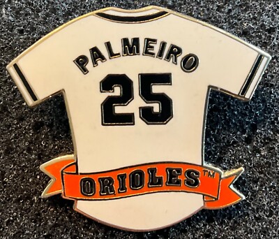 Baltimore Orioles Rafael Palmiero Home White Jersey Pin