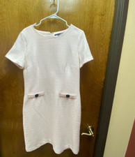 Women "Karl Lagerfeld" lite pink sheath dress. Short Sleeves.. Size 12 C Below 