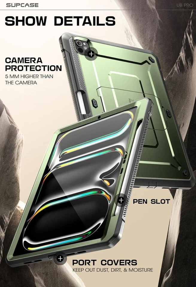 SUPCASE For Apple iPad Pro 11inch M4 2024 Multi-Layered Protection Case Cover US - Image 4 of 4