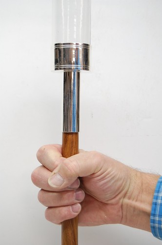 LIGHTLY USED SILVER PLATED PROCESSIONAL TORCH / CANDLESTICK / ACOLYTE (Q#308D) - Picture 4 of 8