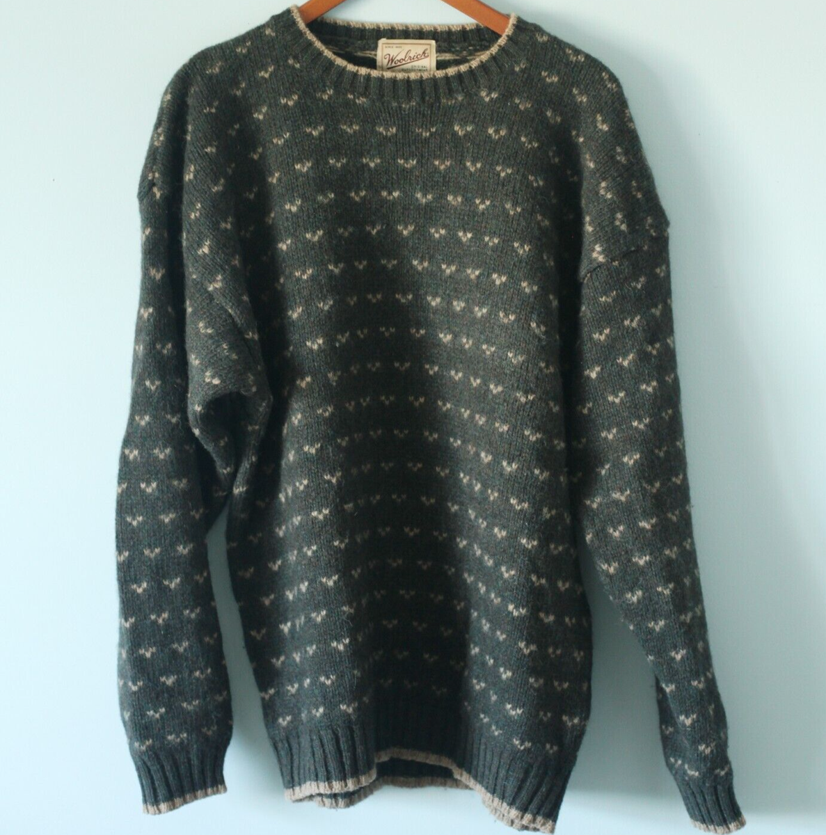 トップス 80s Woolrich Birds Eye Wool Knit Vintage Woolrich Sweater | Birdseye Sweater | 80s Wool