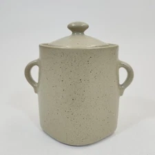 Lindt Stymeist Craftworks Sand Sugar Bowl Stoneware Round Discontinued Retired