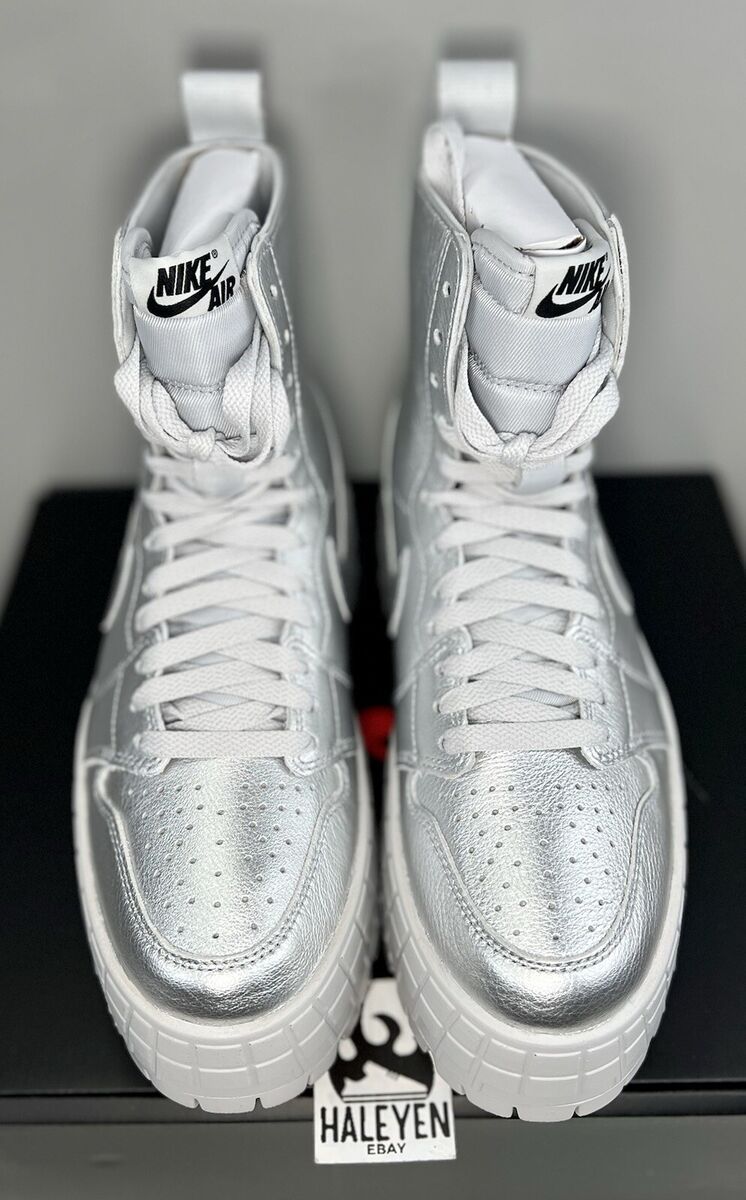 Nike Air Jordan 1 Brooklyn 'Metallic Silver' | Women Sizes 5 Nike Air Jordan 1 Brooklyn 'Metallic Silver' | Women Sizes 5