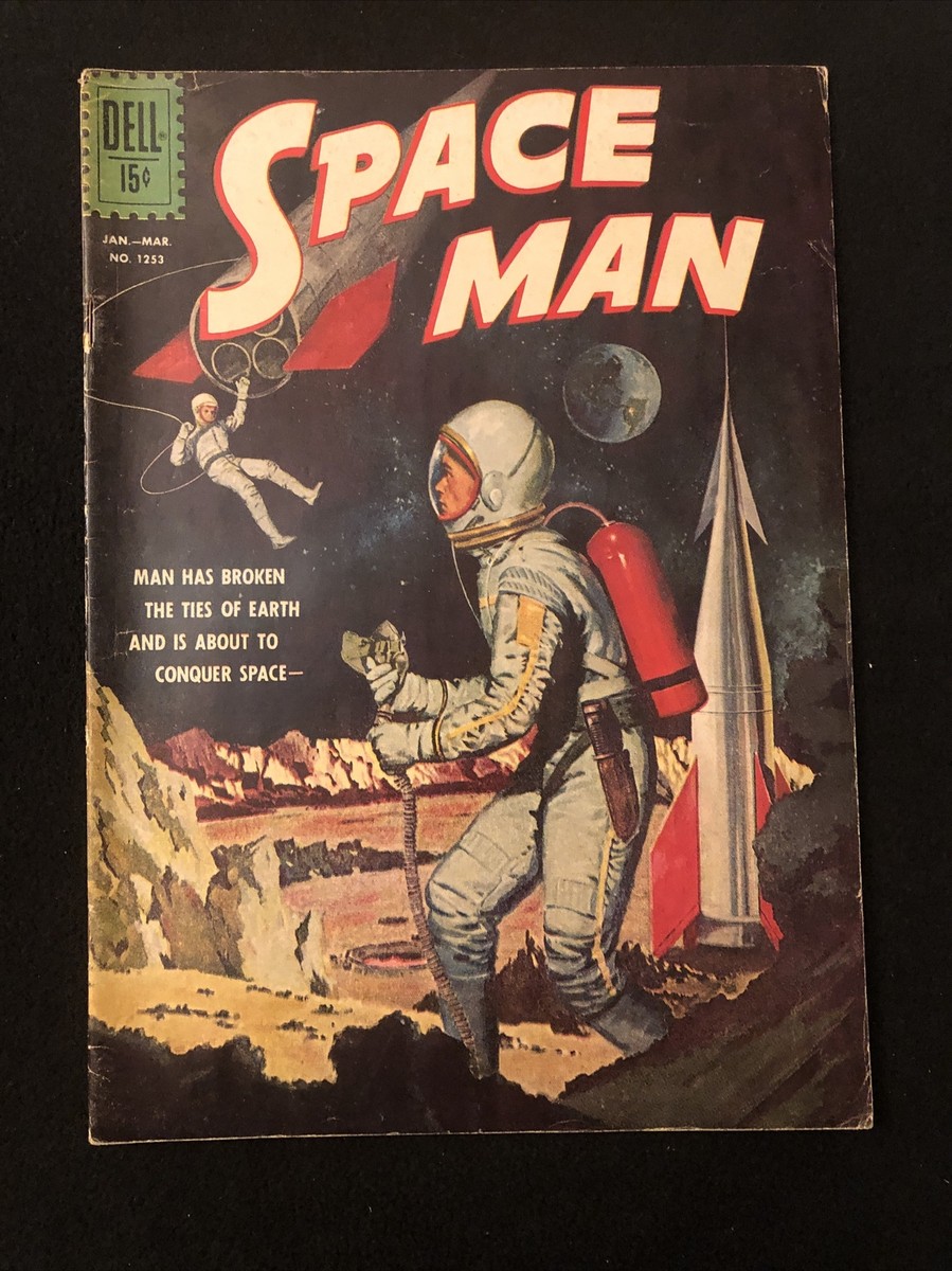 SPACE MAN 1253 6.5 FN+ DELL 1962 1ST ISSUE DELL GLOSSY TIGHT