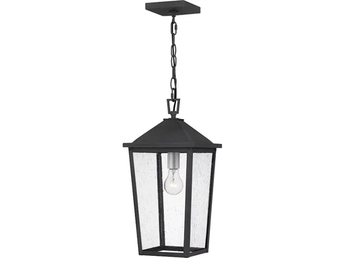 Quoizel STNL1909MB Stoneleigh Outdoor Pendant or Chandeller Mottled Black - Picture 1 of 4