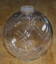 VINTAGE Art Glass SPHERE BUD VASE 8" 1970's