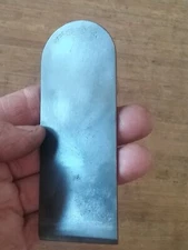 Antique Stanley SW Block Plane Iron Cutter USA Early Arched Sweetheart Logo NICE