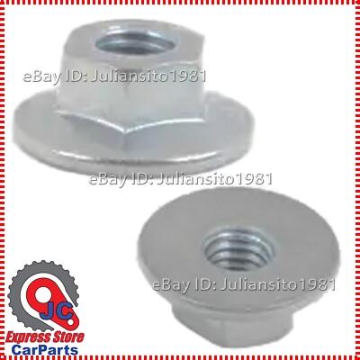 N90887703 VOLKSWAGEN GENUINE OEM HEXAGON FLANGE NUT SELF LOCKING M6 NUT LOCK