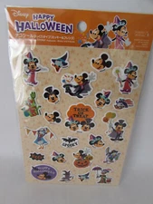 Disney Happy Halloween Mickey & Minnie Mouse Donald Stickers Puffy Sheet Daiso 