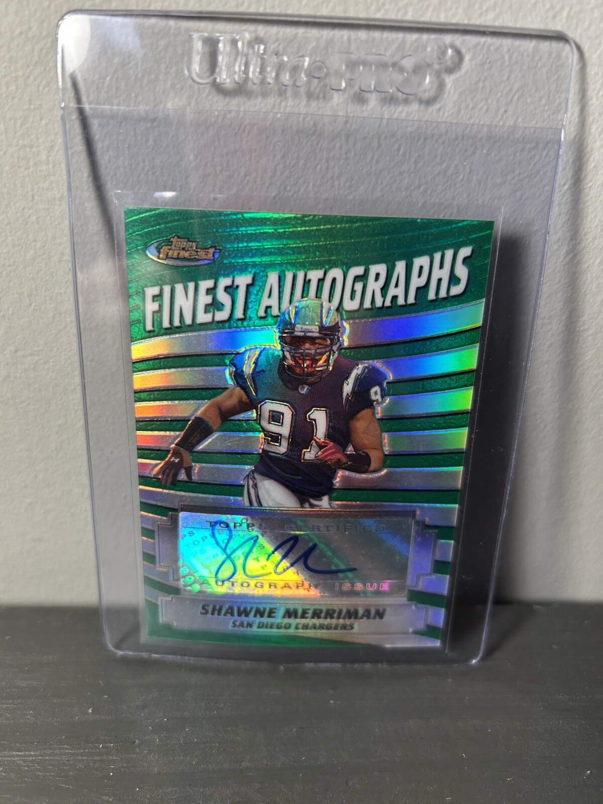 Shawne Merriman Finest Autographs #FASM Refractor