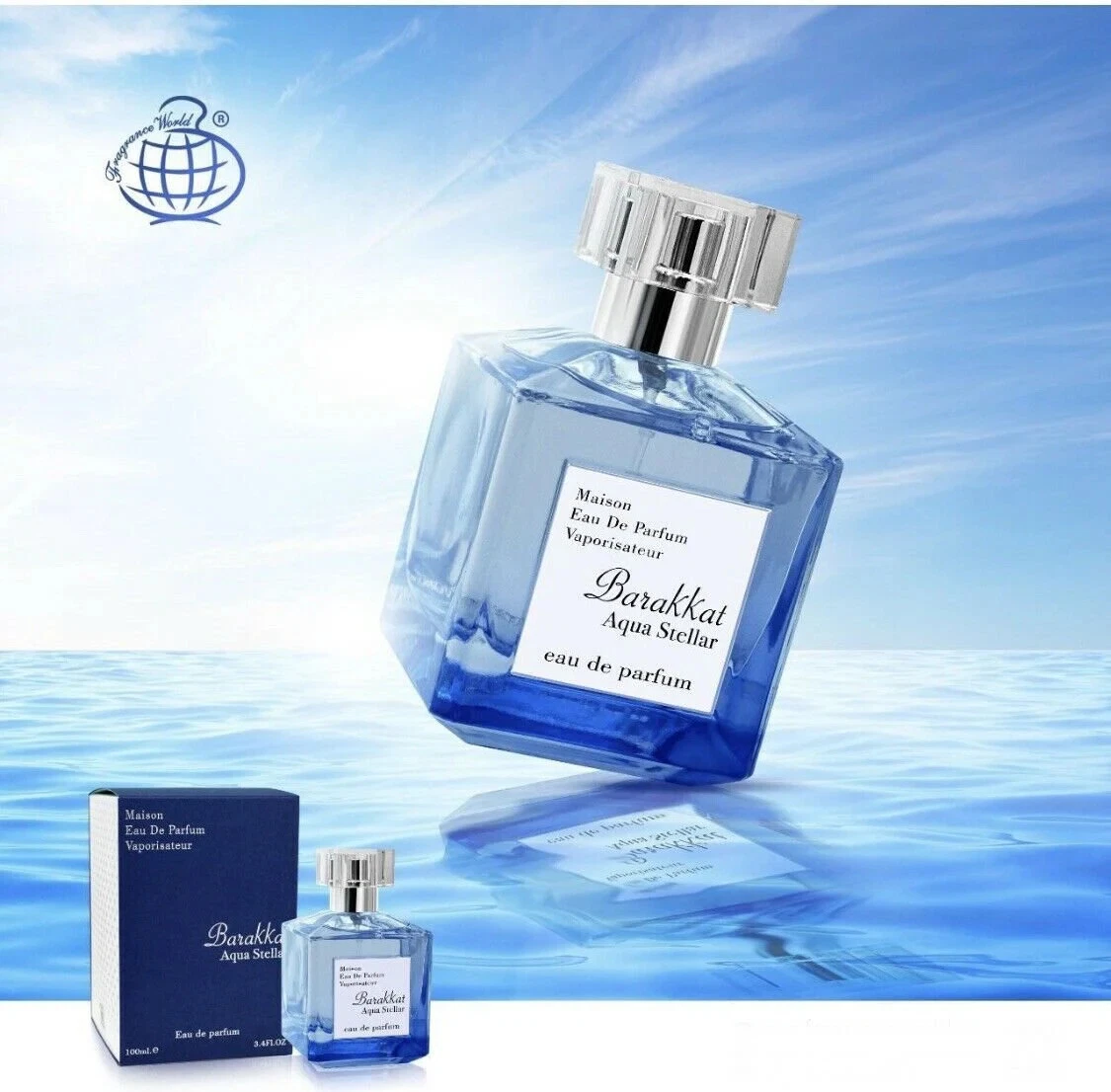 Barakkat Aqua Stellar EDP by Fragrance World 100ml Super Rich Dubai Version