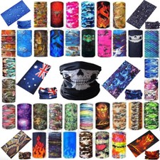 Bandana Face Shield Mask Head Tube Headwear Skull Scarf Fishing Hunting Hood PFS