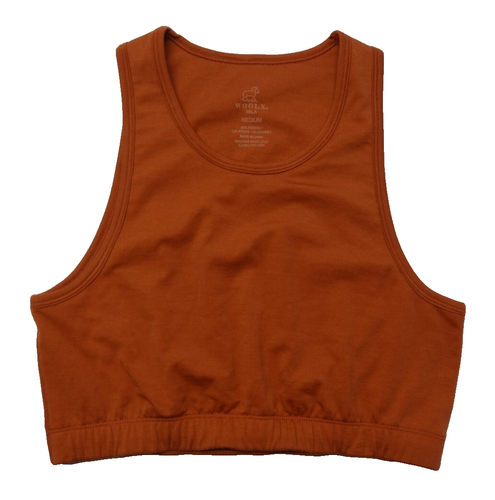 Woolx Mila M Sports Bra Merino Wool Blend Stretch Bralette Moisture-Wicking Tank