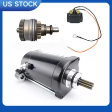 Starter Motor & Bendix & Relay for Yamaha SuperJet 700 2002-2012 6M6-81800-10-00