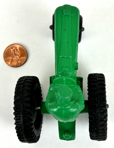 Vintage Auburn Complete Solid Rubber McCormick Green Farmall Tractor & Driver - Picture 3 of 7