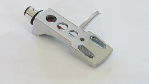 Chrome Silver Turntable Headshell Technics Numark Vestax w OFC 7N Silver Leads