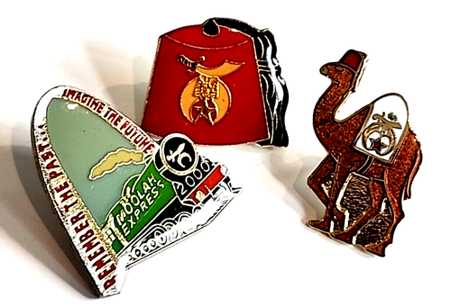 Shriners Masonic St. Louis Lapel Pin Bundle - Picture 8 of 13