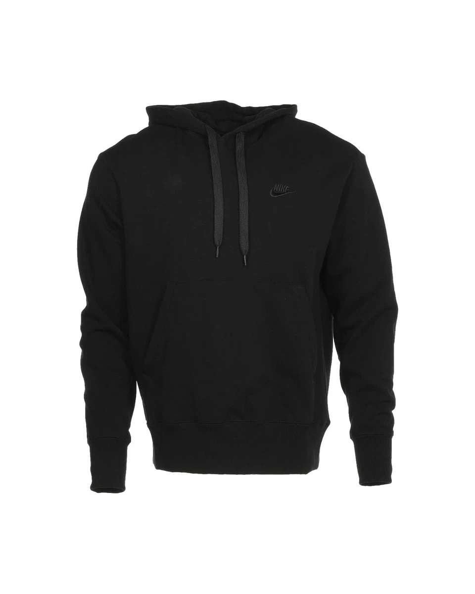 NIKE NSW CLASSIC FLEECE PULLOVER HOODIE - BLACK - S, M, L, XL