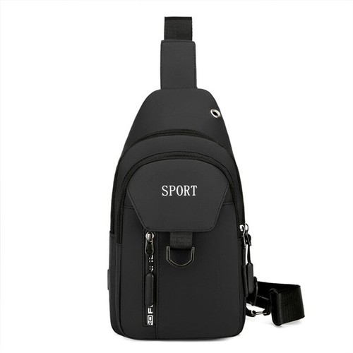 Bolso de hombro para hombre Bandolera Bandolera Bolsos de pecho suaves Mochila informal de nailon - Imagen 9 de 15