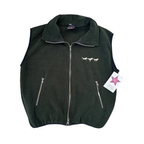 REI Men's Polartec Power Dry Quarter Zip Pullover Gray Green Size