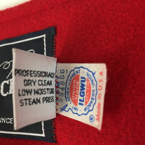 Vintage Rothschild Girls Coat USA Navy Velvet Sailor Collar And Neck Tie Size 4 - Picture 13 of 15