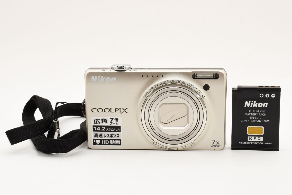 Nikon Coolpix S6000 Digital Camera 14.2MP Zoom Silver From Nikon Coolpix S6000 Digital Camera 14.2MP Zoom Silver From