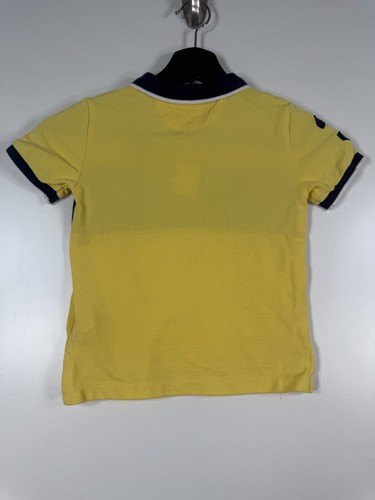 Vtg Polo Ralph Lauren Kids Boys Big Pony Casual Polo Shirt Yellow Sz 6 14x19 - Picture 10 of 11