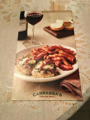 RARE CARRABBA'S ITALIAN GRILL RESTAURANT MENU