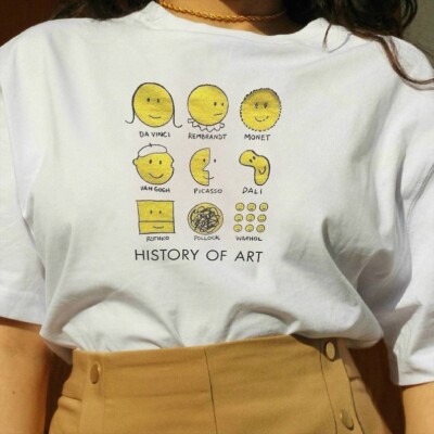 History Of Art Shirt Da Vinci Shirt Mona Lisa Rembrandt Shirt Claude Monet Print