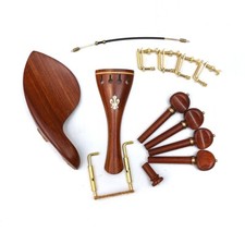 Yinfente Violin Parts 4/4 Rosewood Violin Tailpiece Peg Chin Rest fine tuner