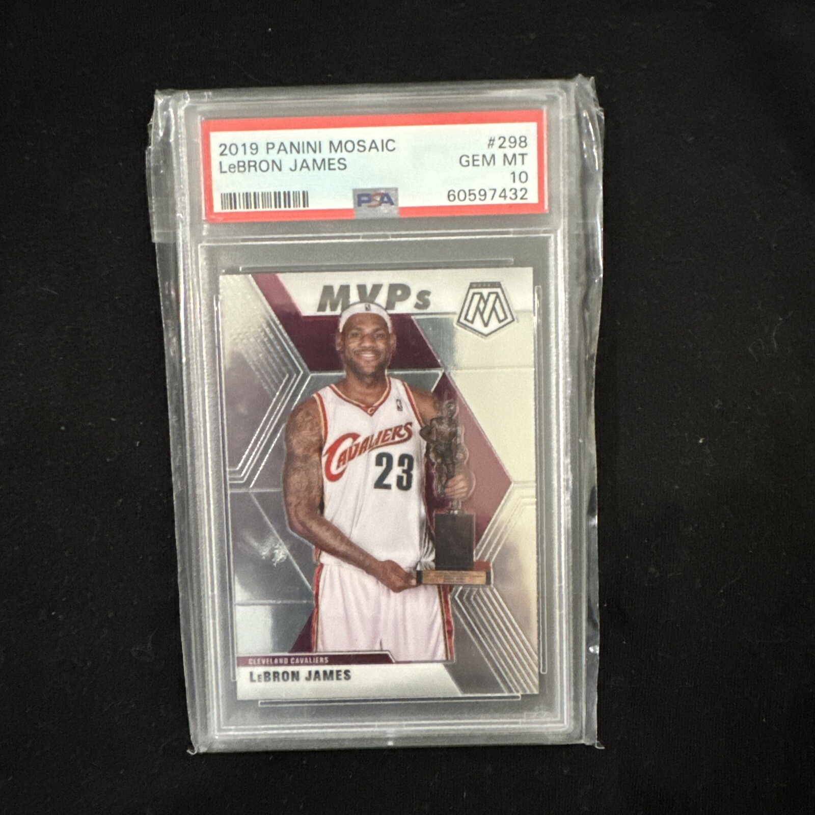 2019-20 Panini Mosaic Silver MVP's LeBron James #298 - PSA 10