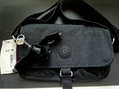 Kipling Chilly Up Crossbody Bag Black Nylon KI5385 9 3/4 X 5 Kipling Chilly Up Crossbody Bag Black Nylon KI5385 9 3/4 X 5