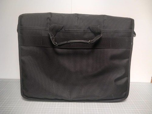 Bolso para computadora portátil Samsung correa ajustable negro acolchado bolsillo oficina hombro - Imagen 12 de 15