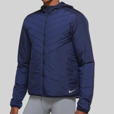 HERREN NIKE AEROLAYER REPEL LEICHTE KAPUZENJACKE GRÖSSE SMALL BLAU DJ0569 437.