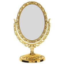 MAGICLULU Vintage Double Side Makeup Mirror Desktop Antique European Style Tw...